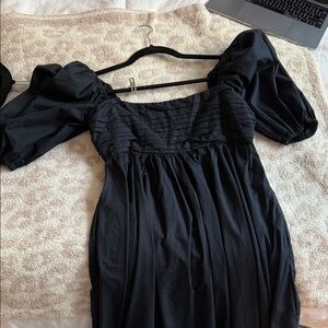 Abercrombie & Fitch Black Long Sleeve Dress